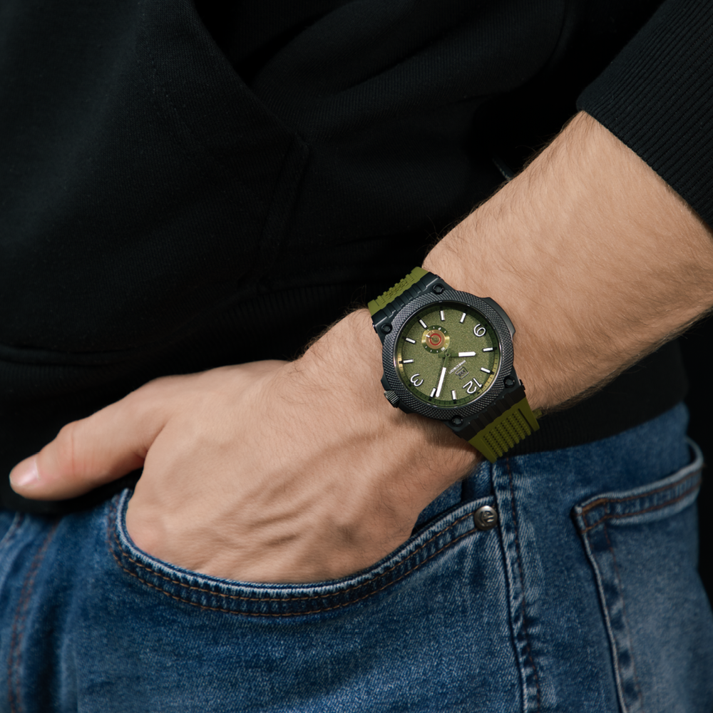 GLOCK GW-43-2-24 Watch, 43 mm Army Green Dial