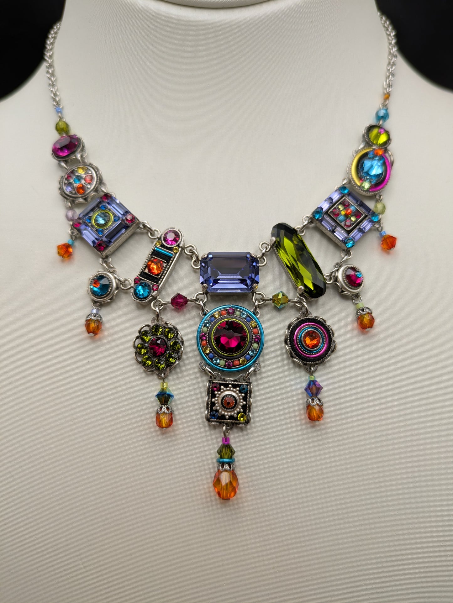 Firefly Necklace 8300-MC La Dolce Vita Elaborate Necklace - Multi color