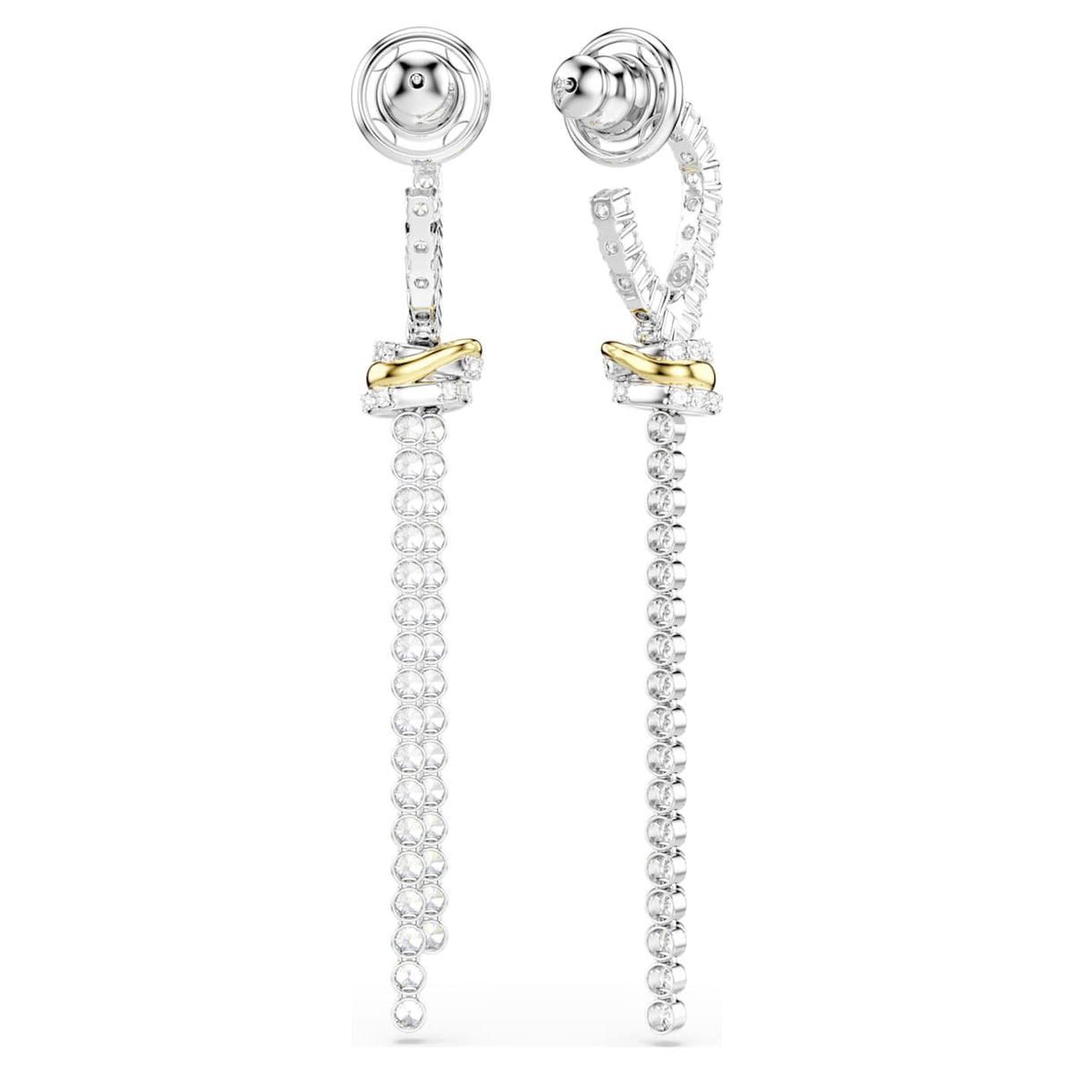 Swarovski Hyperbola Knot Drop Earrings, White, Mixed Metal Finish 5752866