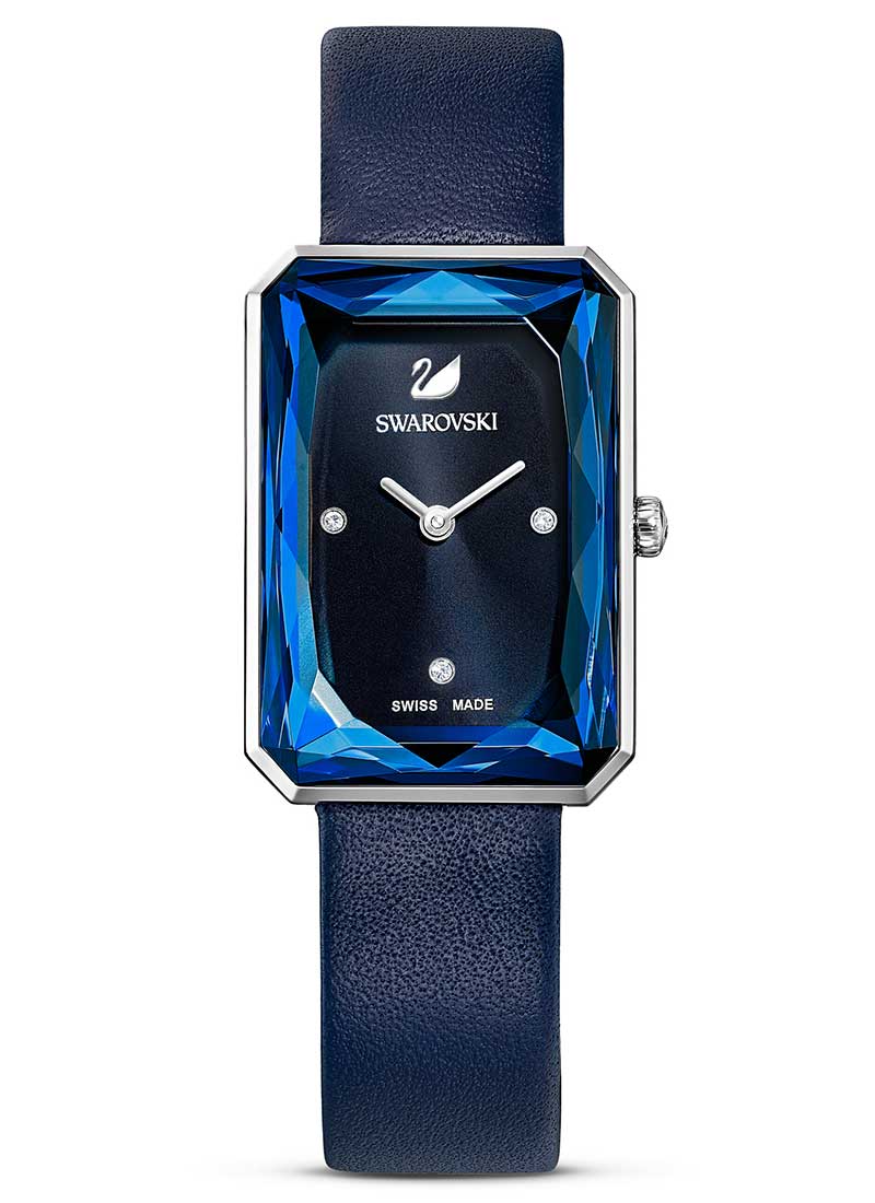 UPTOWN WATCH LEATHER STRAP BLU/BLU 5547713 – Crystal Shop Inc