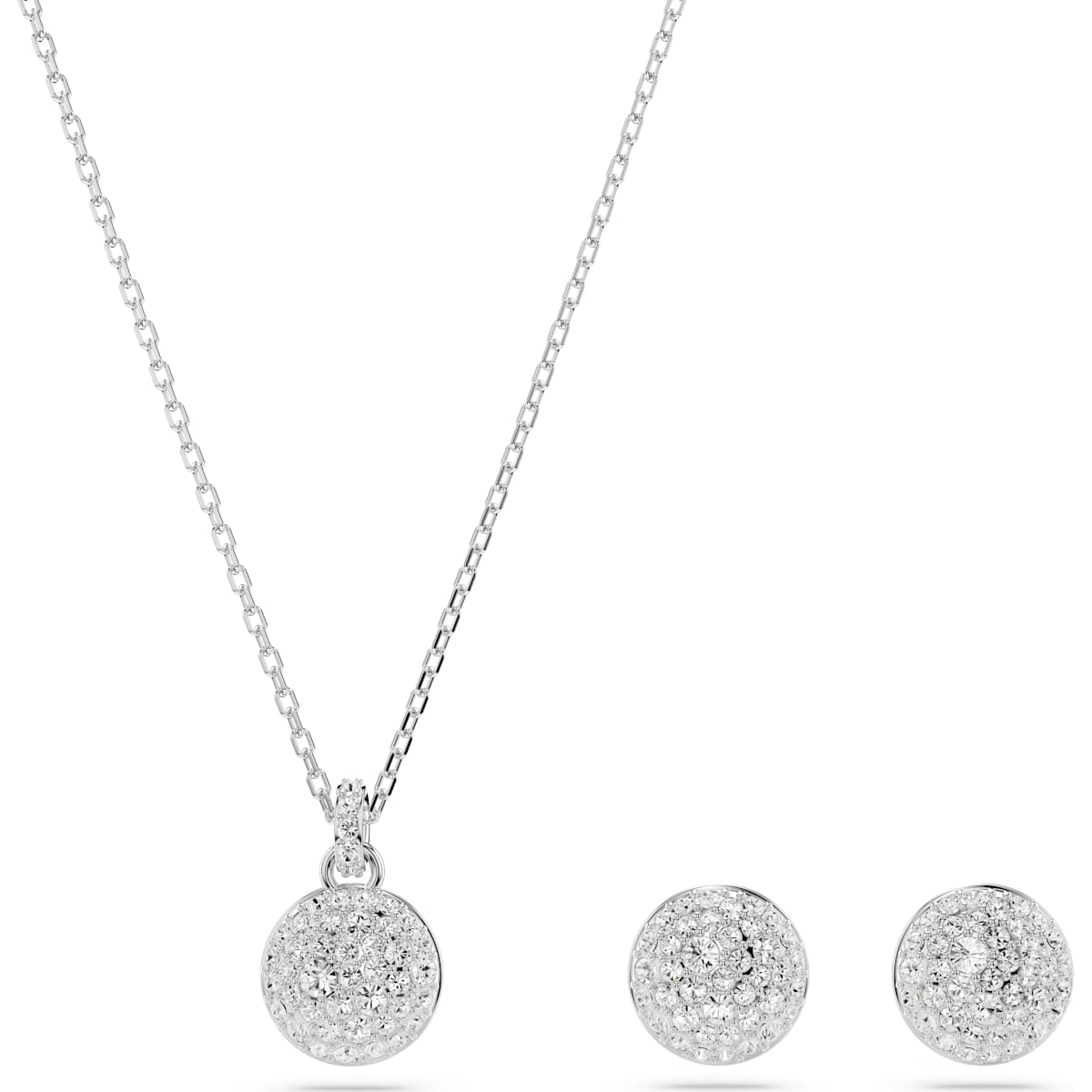 Meteora set, White, Rhodium plated
5683445