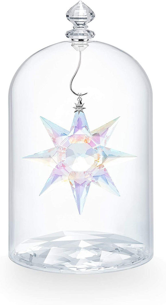 SWAROVSKI Christmas Ornament, 125th Anniversary Engraved Annual Edition 2020, Glass Jar & Star Set 5531252