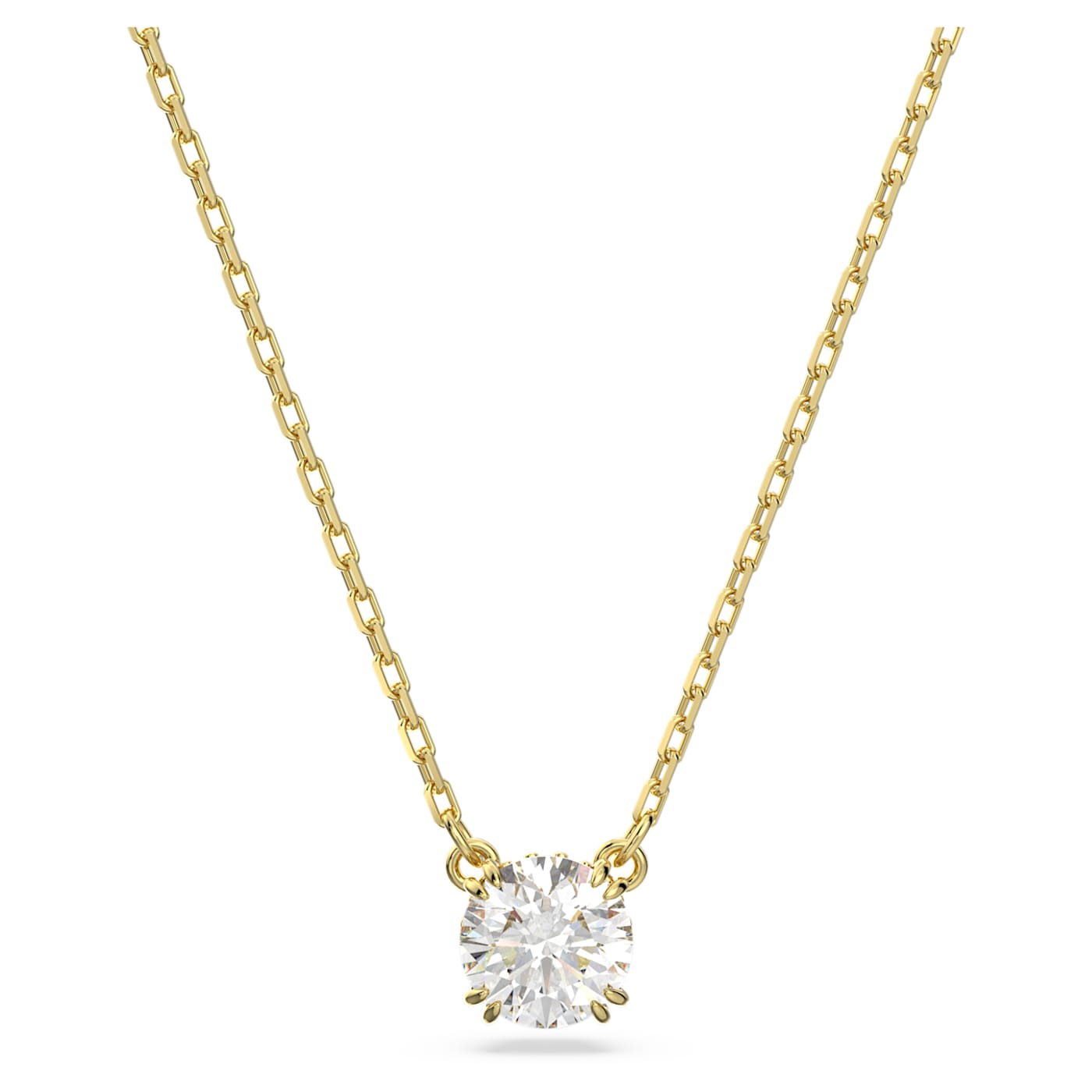 Constella pendant Round cut, White, Gold-tone plated 5636703