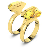 Lucent ring Magnetic, Yellow, Gold-tone plated
