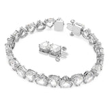 Millenia bracelet Trilliant cut, White, Rhodium plated 5622451