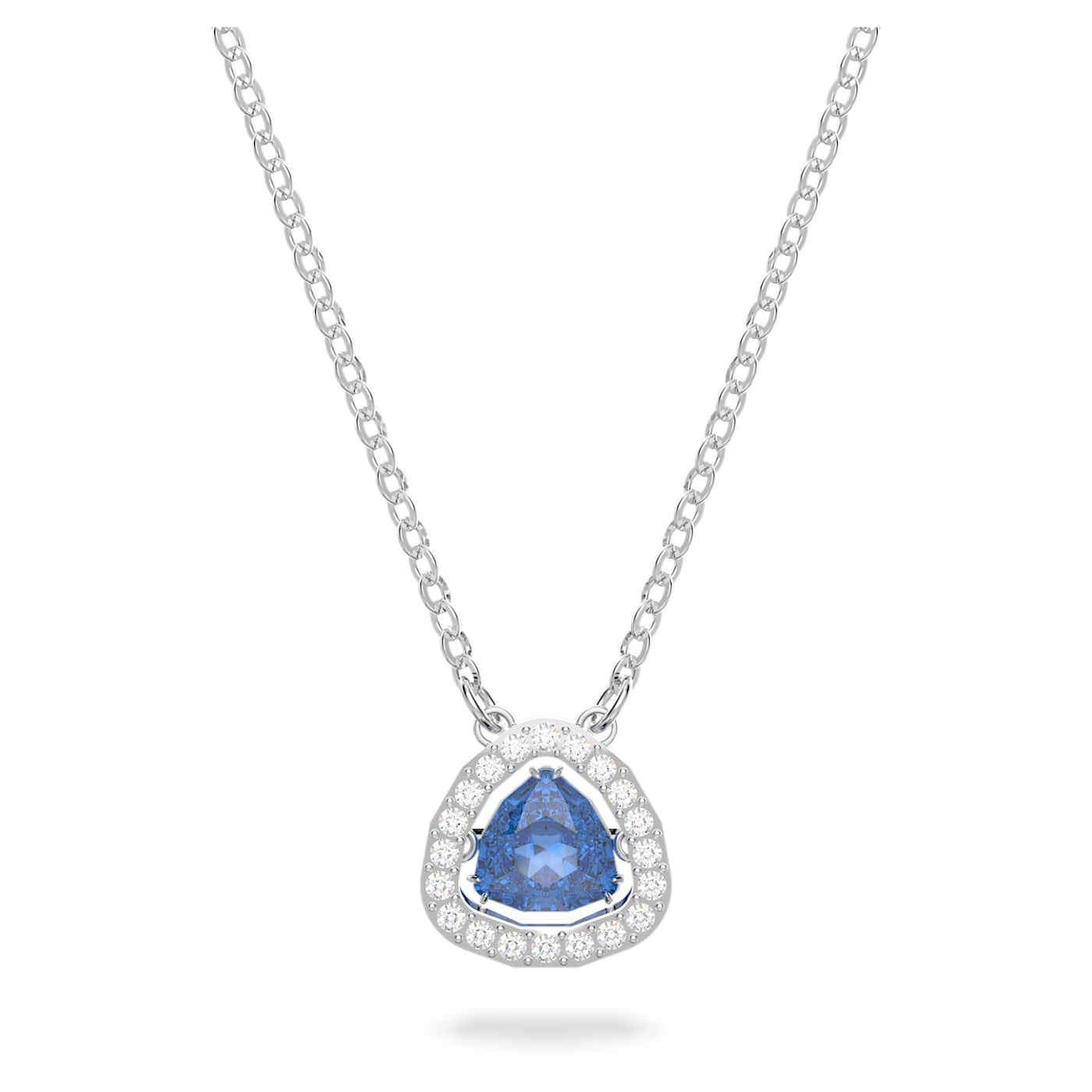 Millenia necklace Blue, Rhodium plated 5640290
