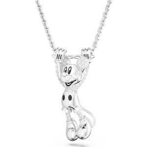 Disney Mickey Mouse pendant, White, Rhodium plated 5668780