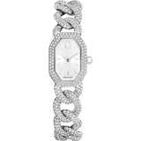 Dextera Chain watch, Swiss Made, Crystal bracelet, Silver tone, Stainless Steel 5668899