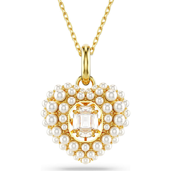Hyperbola pendant, Heart, White, Gold-tone plated
5680399