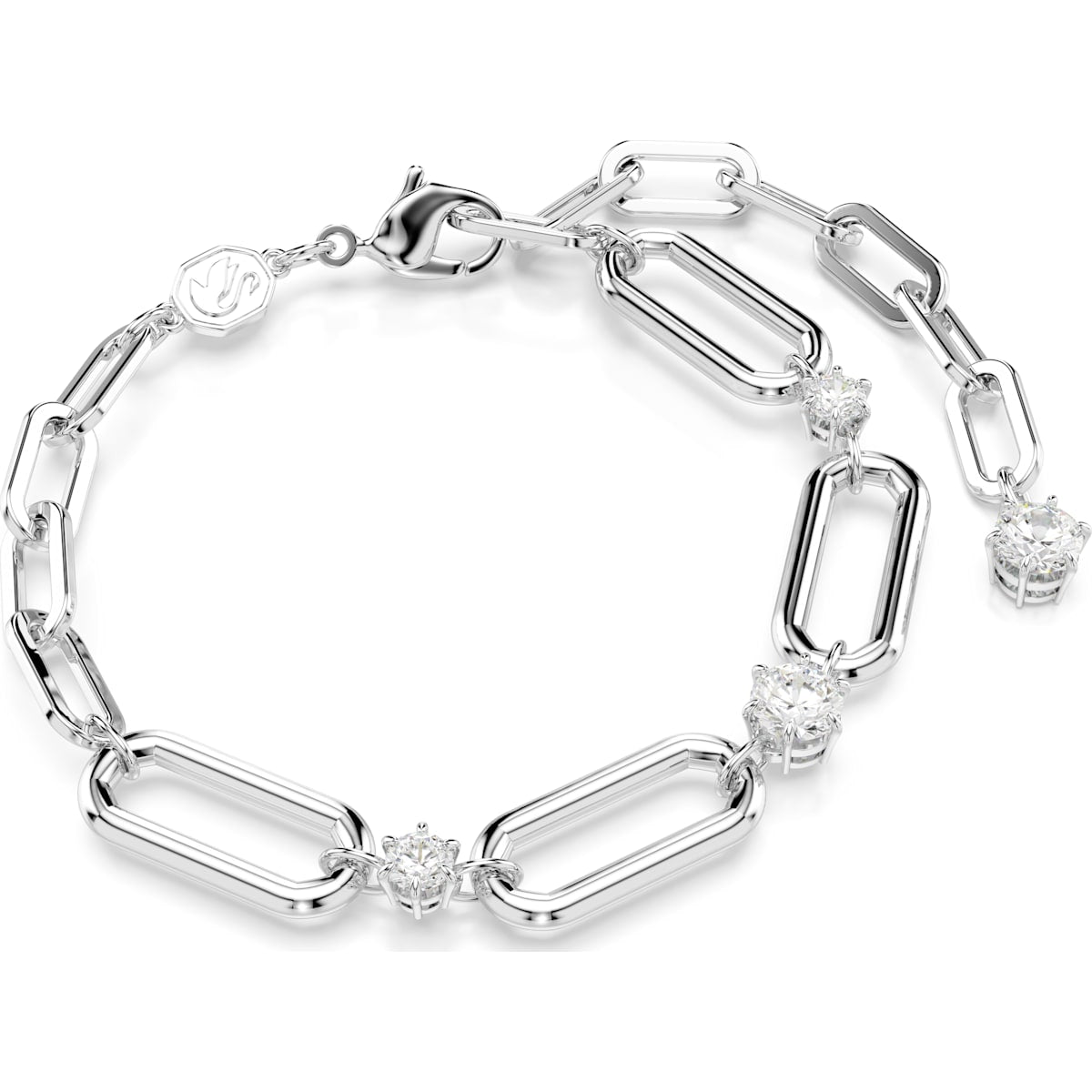 Constella bracelet, White, Rhodium plated 5683353