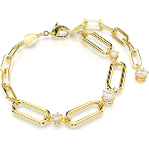 Constella bracelet, White, Gold-tone plated 5683359