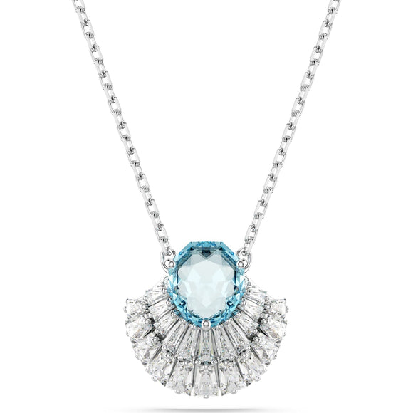 Idyllia pendant, Shell, Blue, Rhodium plated 5689195