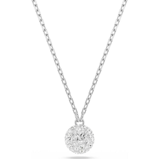 Dextera pendant, Round cut, Sphere, White, Rhodium plated
5693206