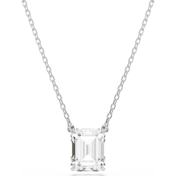 Stilla pendant, Octagon cut, White, Rhodium plated
5693405