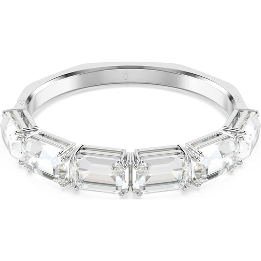 Millenia bangle, Octagon cut, White, Rhodium plated 5696322