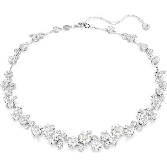 Constella necklace, Round cut, White, Rhodium plated 5722472