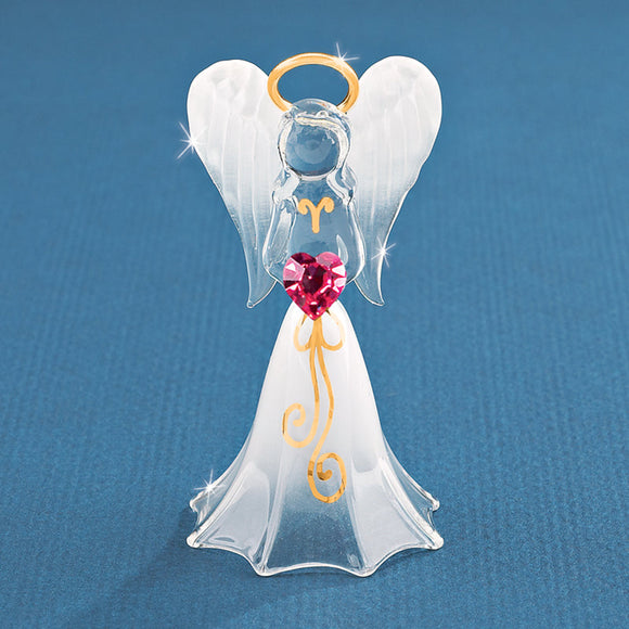 A2 879-W2: White Angel with Crystal