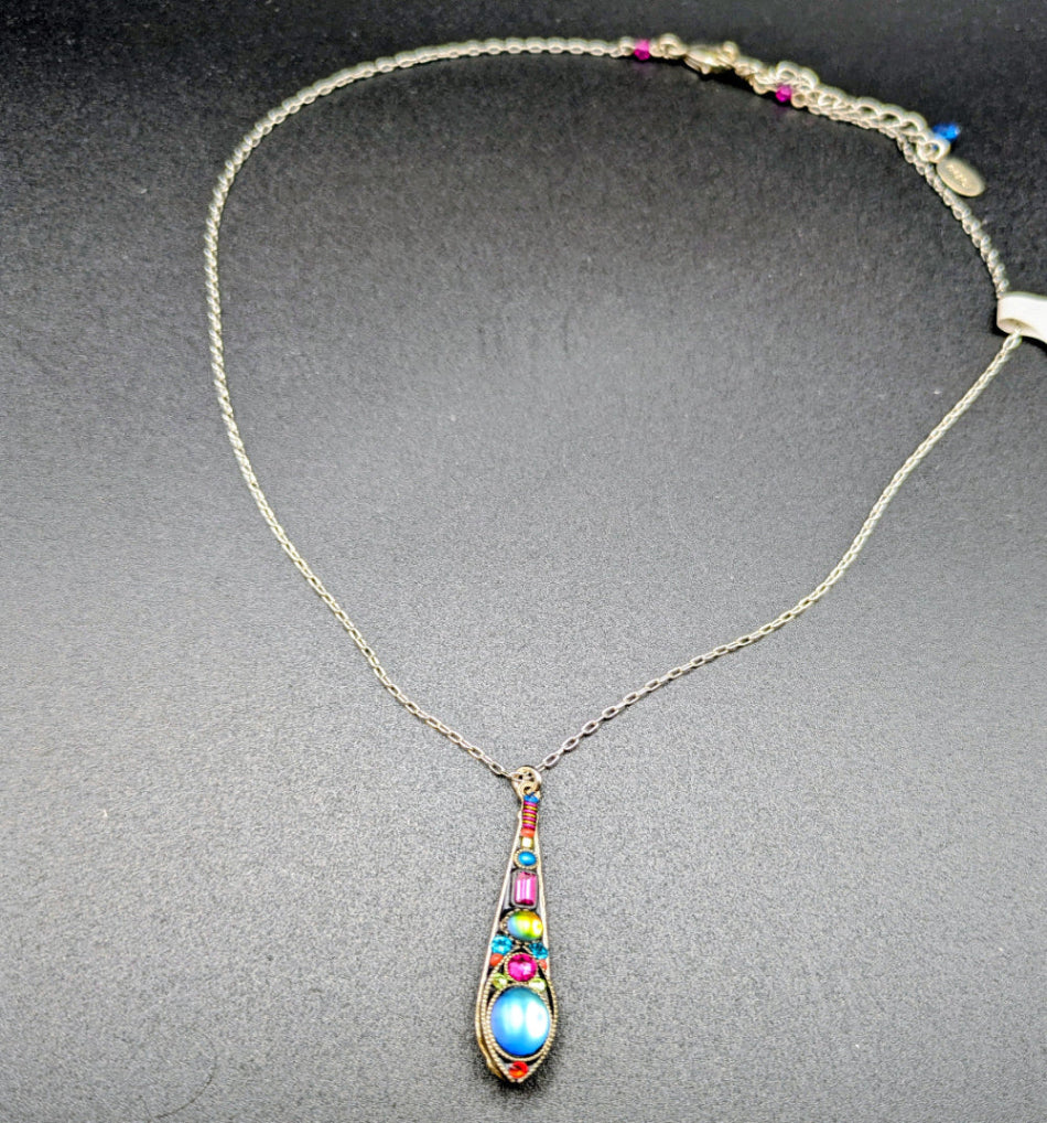 Firefly Moonlight Extended Drop Pendant on gray background.