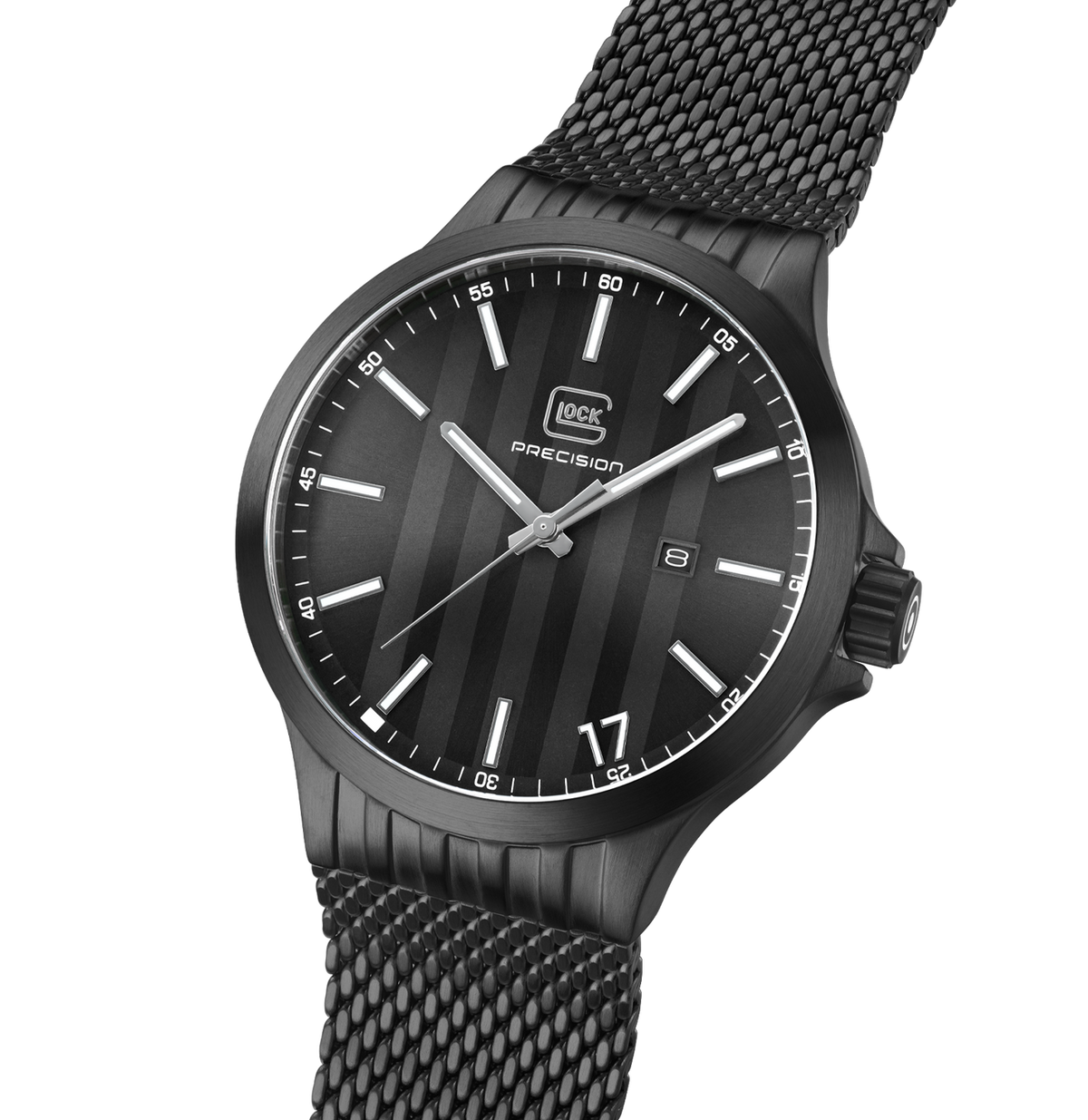 GLOCK GW-12-1-24 Watch | 44 mm Black Mesh Strap