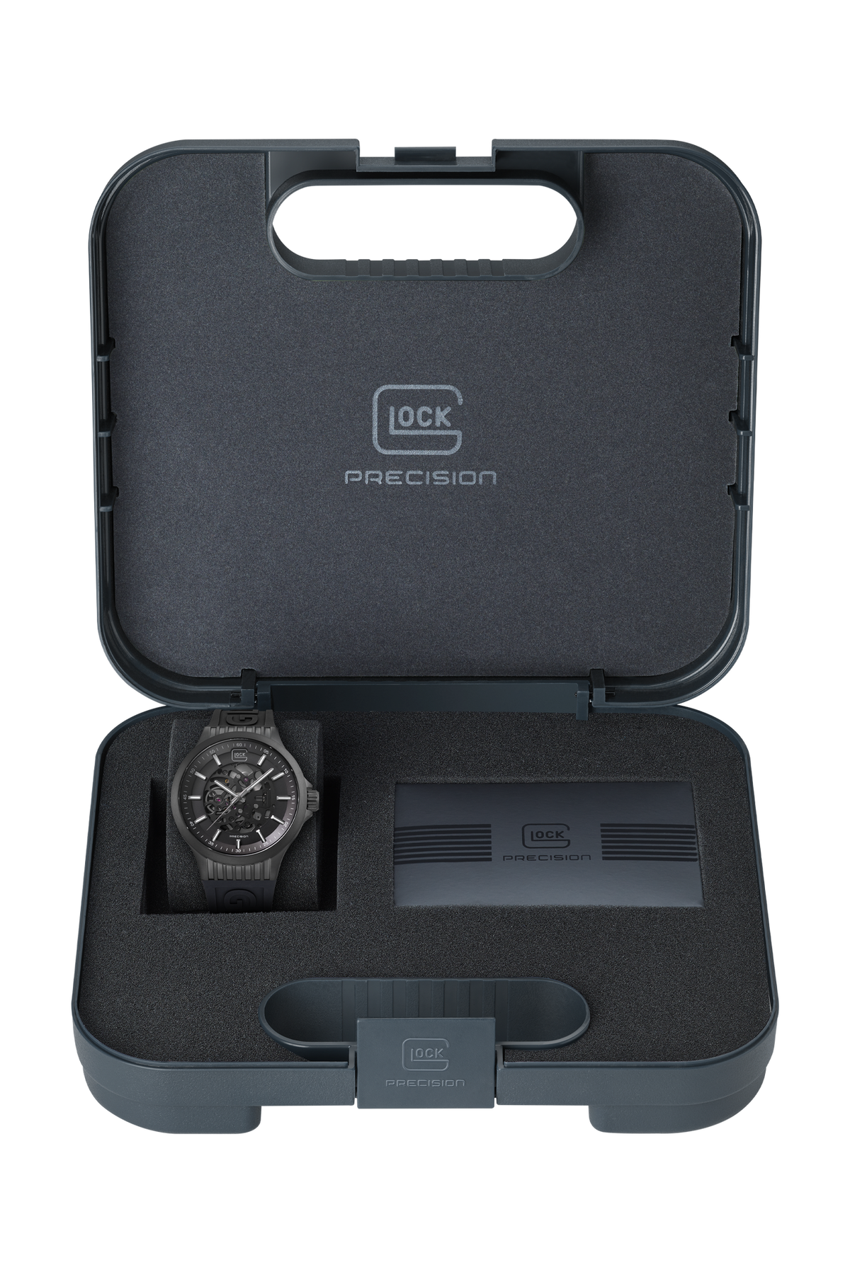 GLOCK GW-14-1-24 Automatic Skeleton Watch, 44 mm Gunmetal