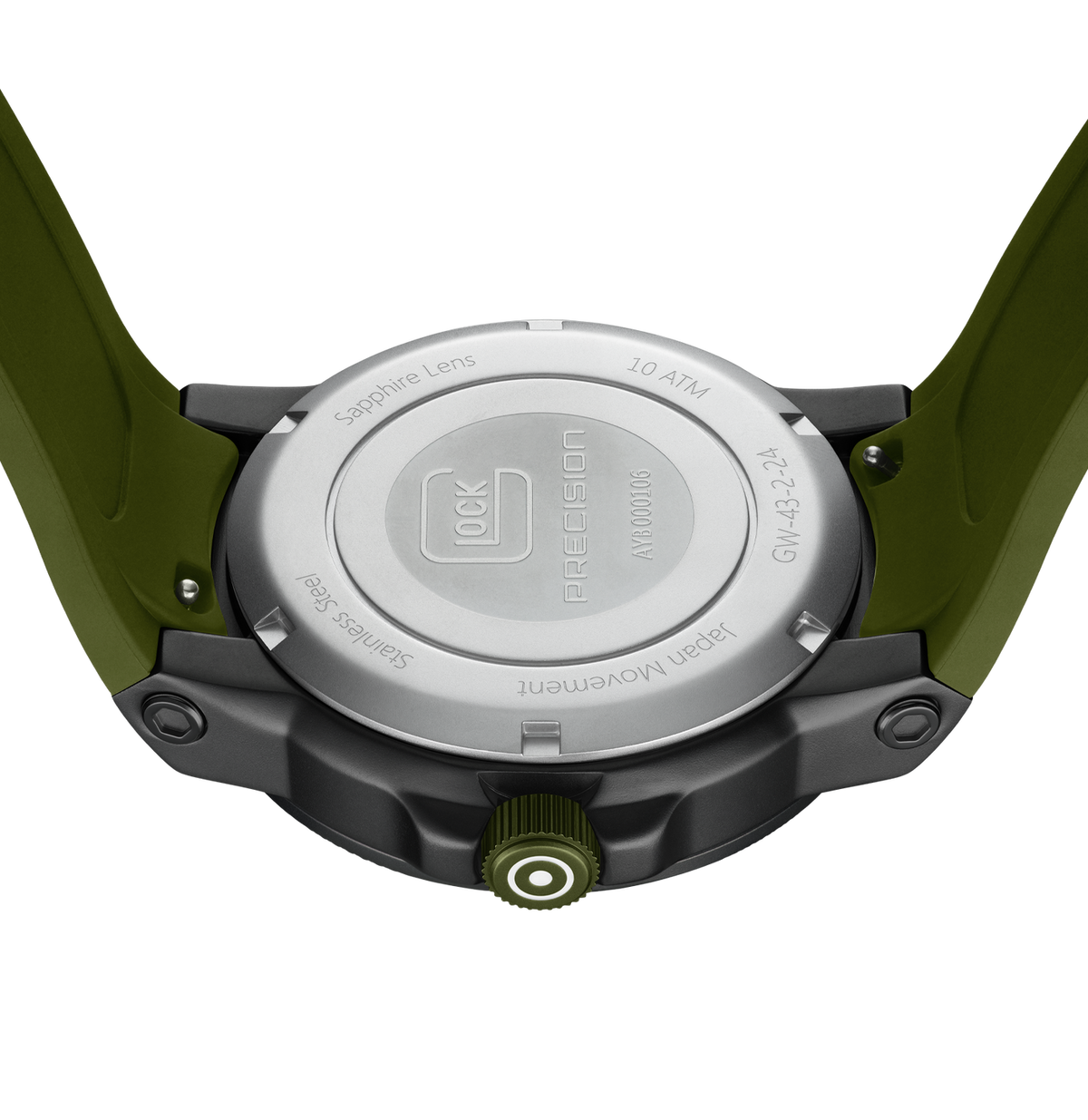 GLOCK GW-43-2-24 Watch, 43 mm Army Green Dial