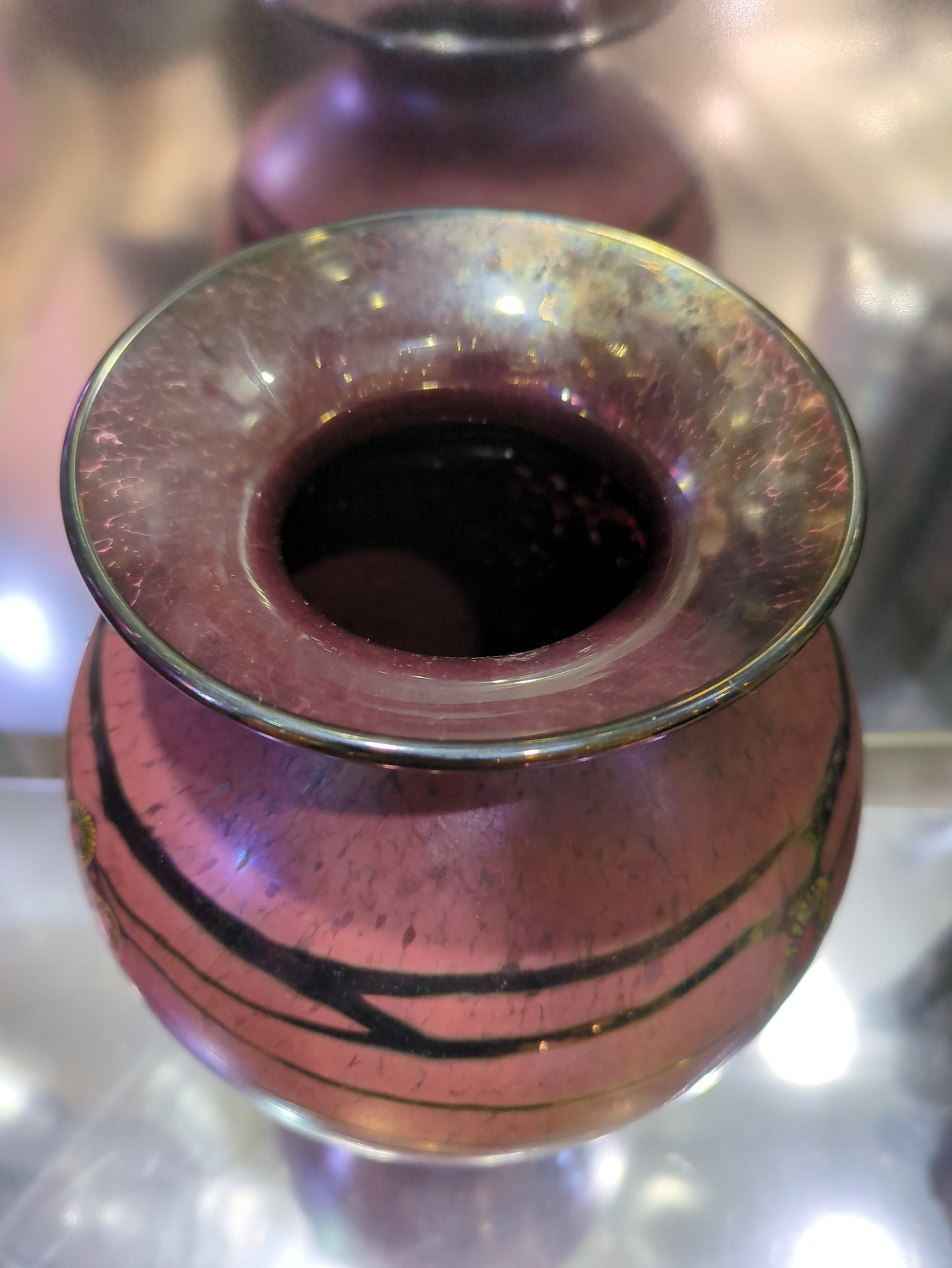 Close-up of a metallic object with reflective surface