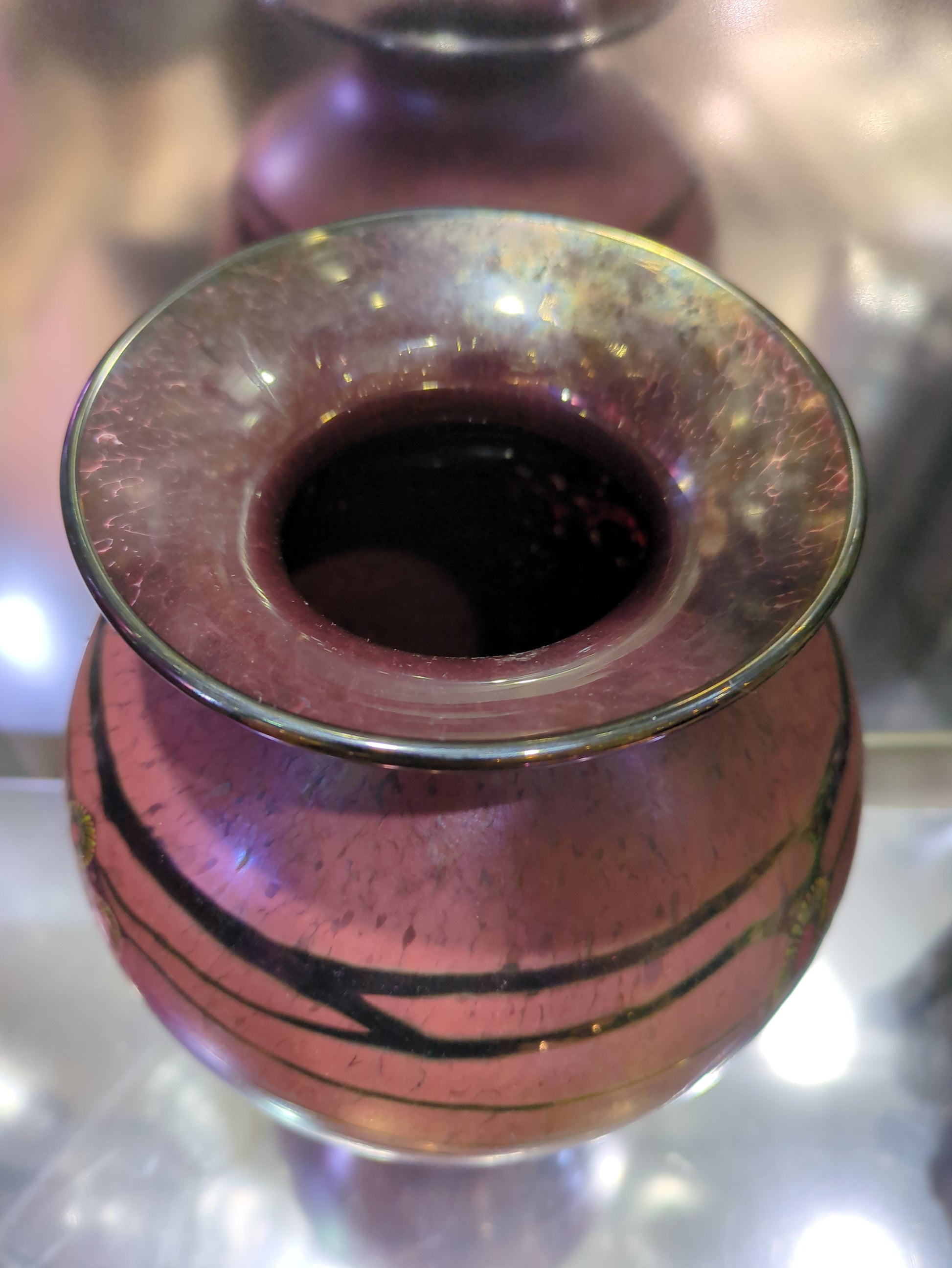 Close-up of a metallic object with reflective surface