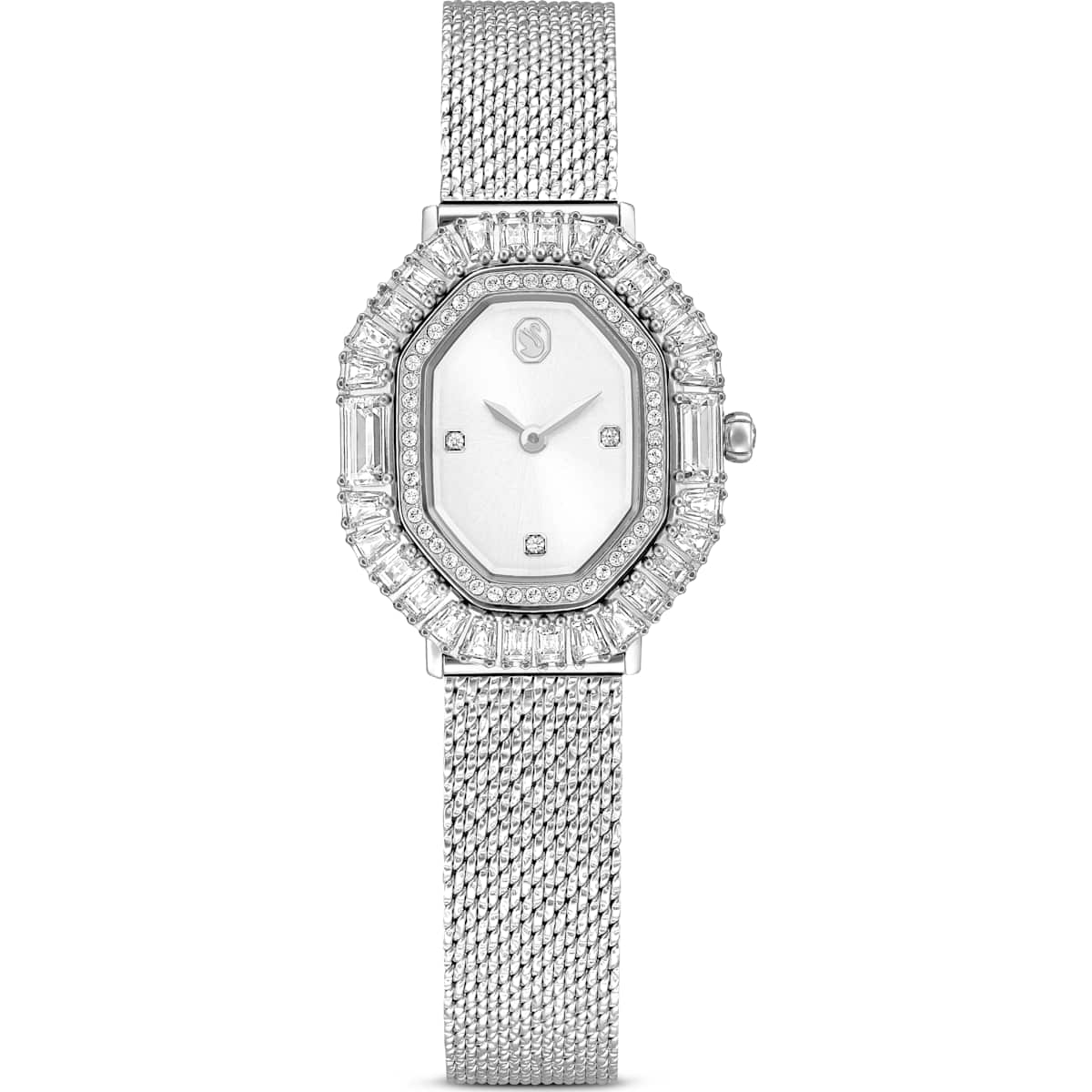 Matrix octagon watch Metal bracelet, Silver tone, Stainless steel