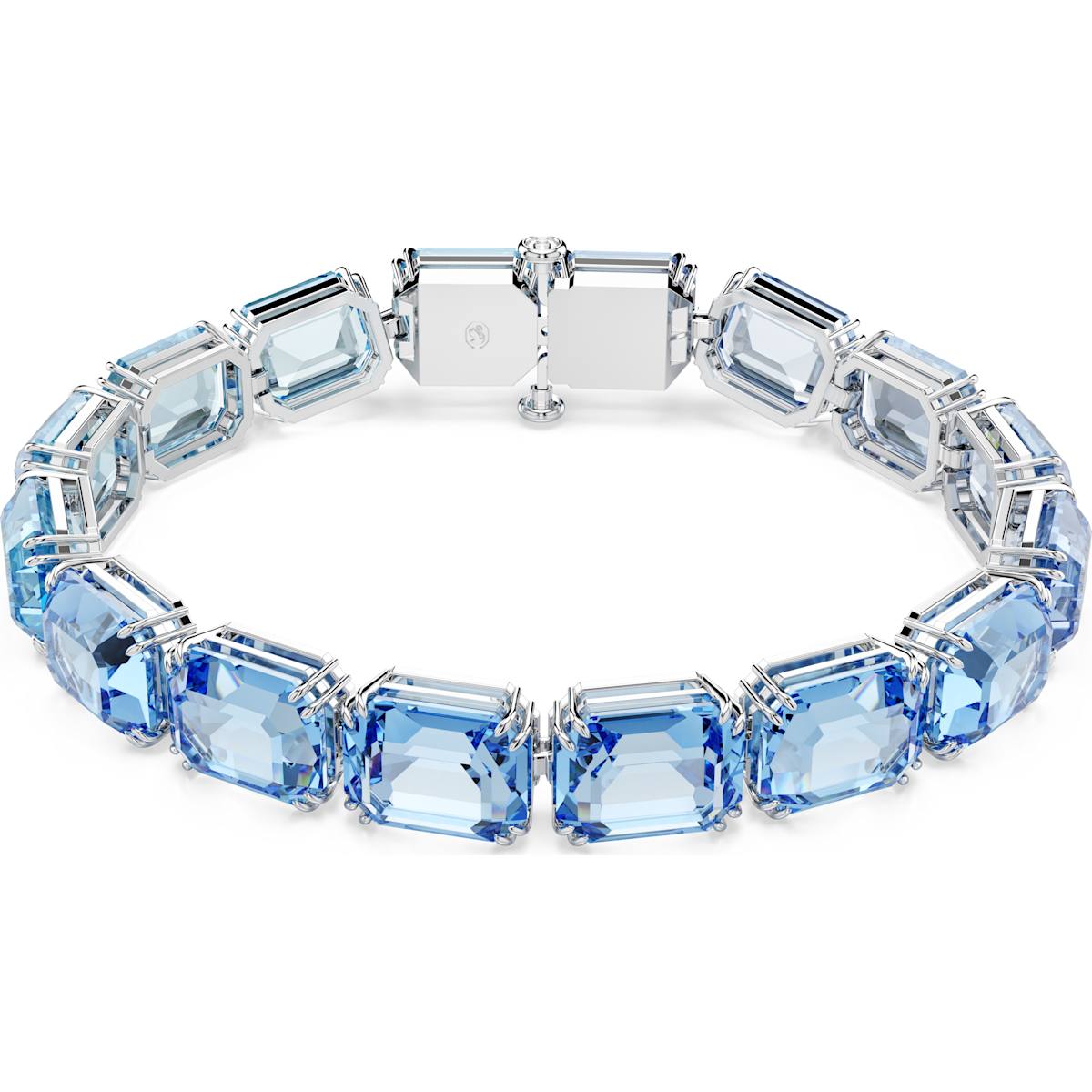 Millenia bracelet, Octagon cut, Color gradient, Blue, Rhodium plated 569413