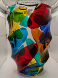 Vase VA701 H 11" TALL Multi color