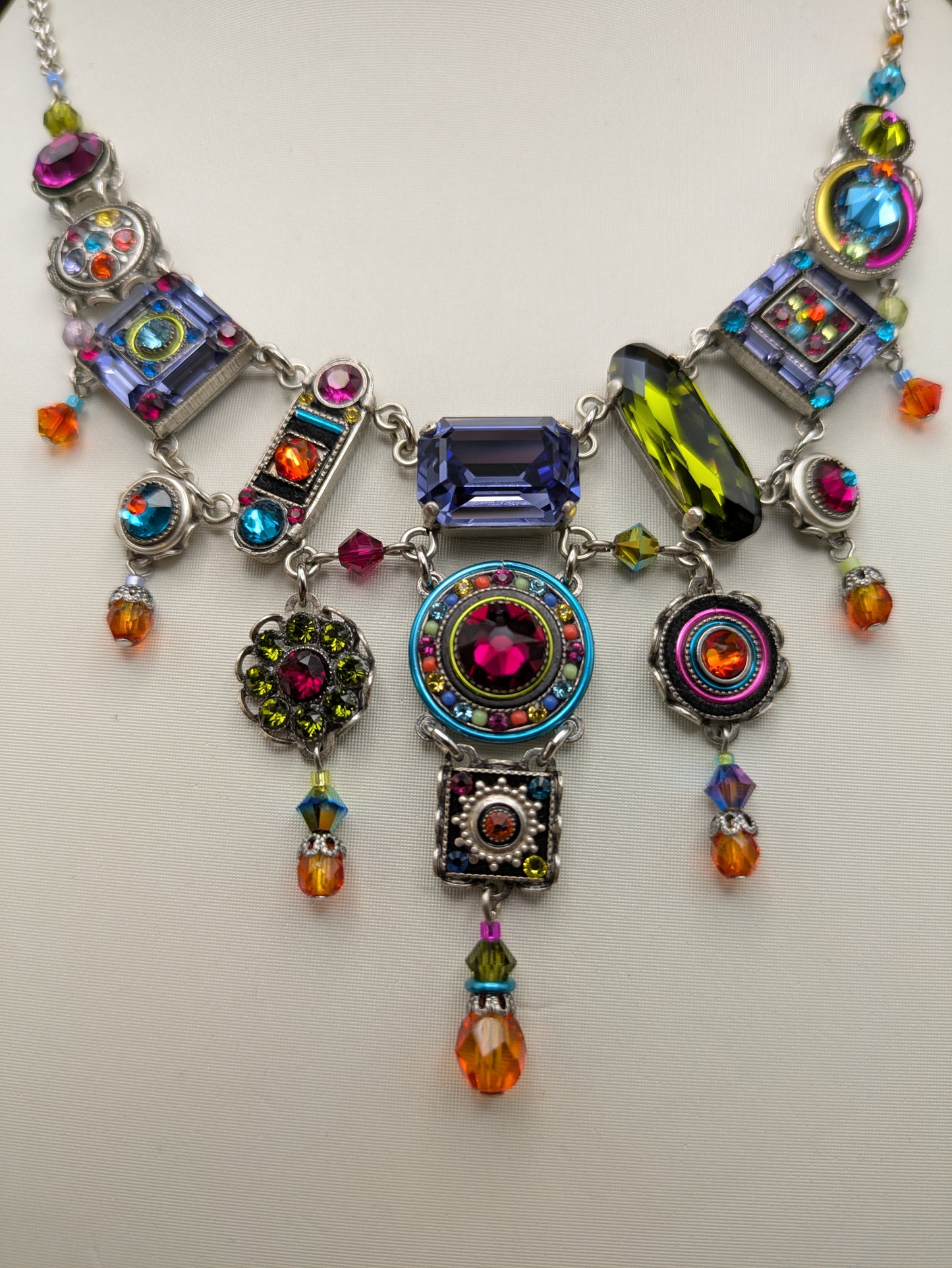 Firefly Necklace 8300-MC La Dolce Vita Elaborate Necklace - Multi color
