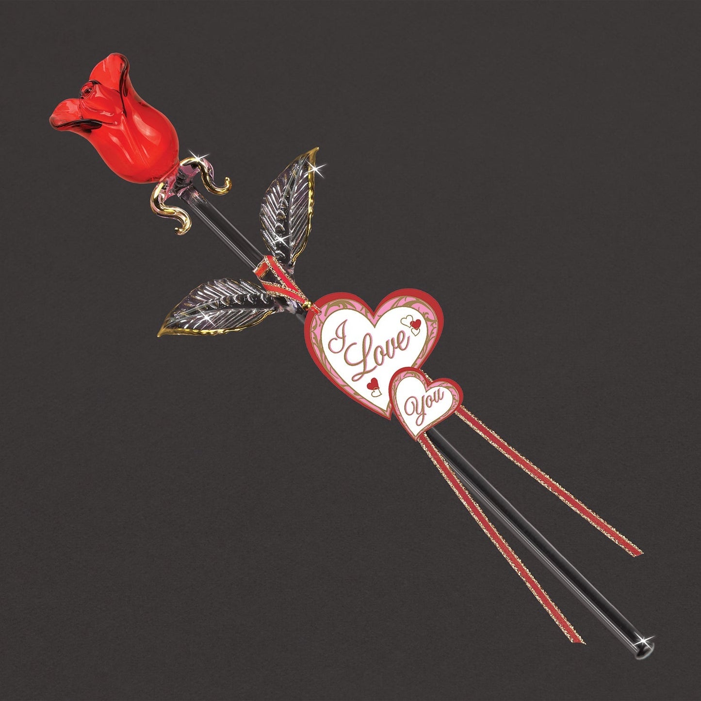 "I Love You" Red Rose