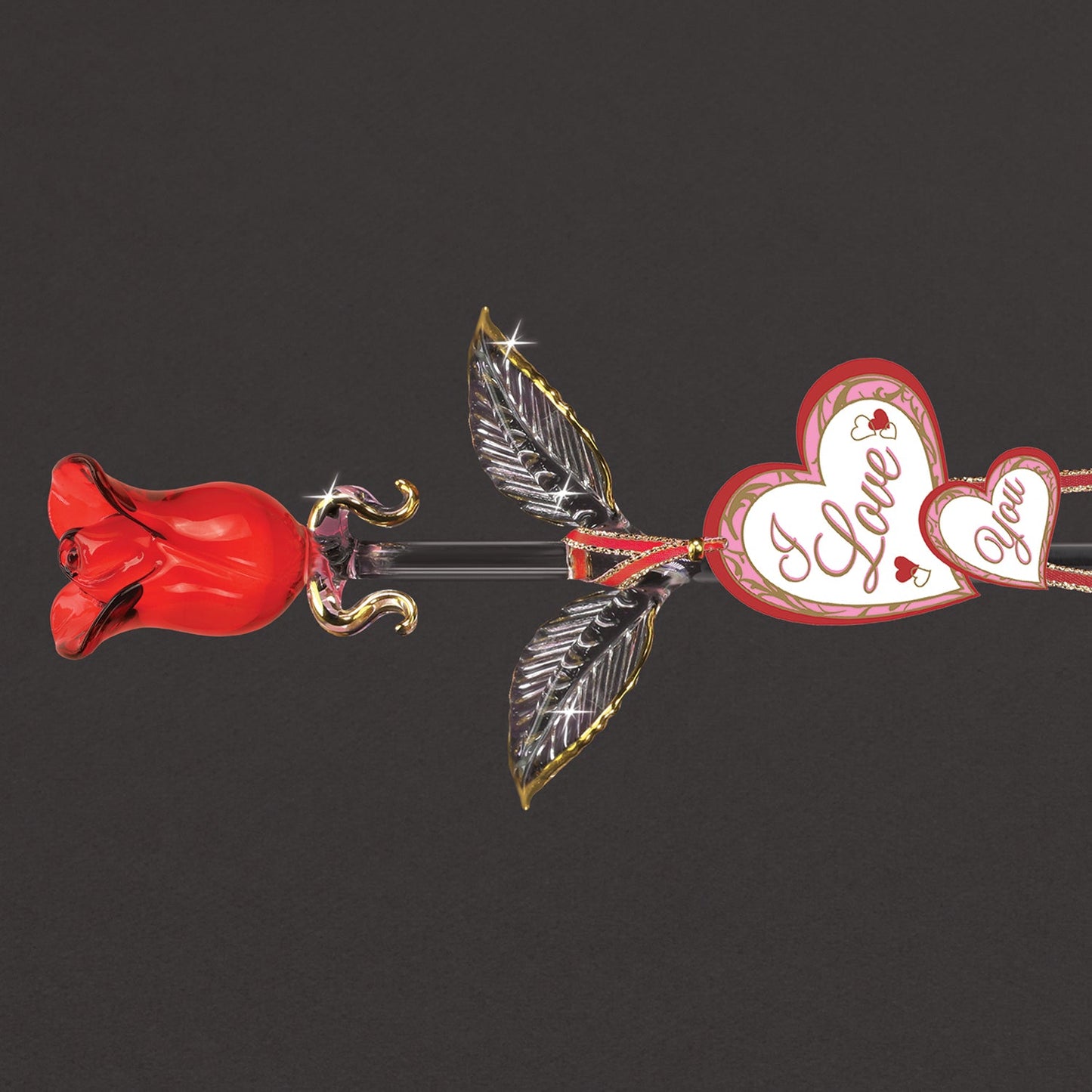 "I Love You" Red Rose