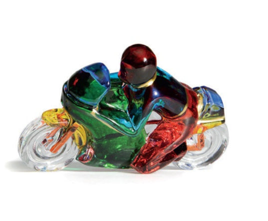 Motorcycle Murano Art Glass 4