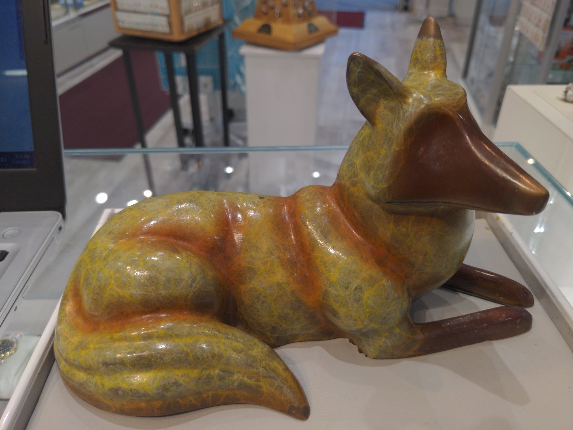 San Pacific Sculpture Brass Fox