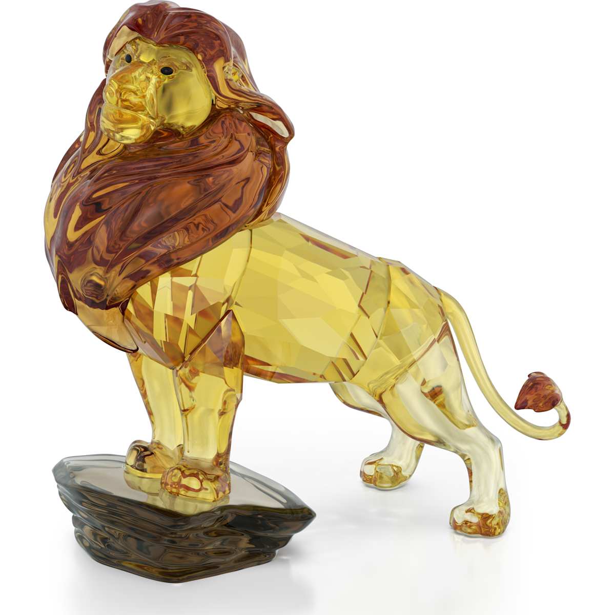 Disney’s The Lion King Figurine Mufasa in yellow crystal. 