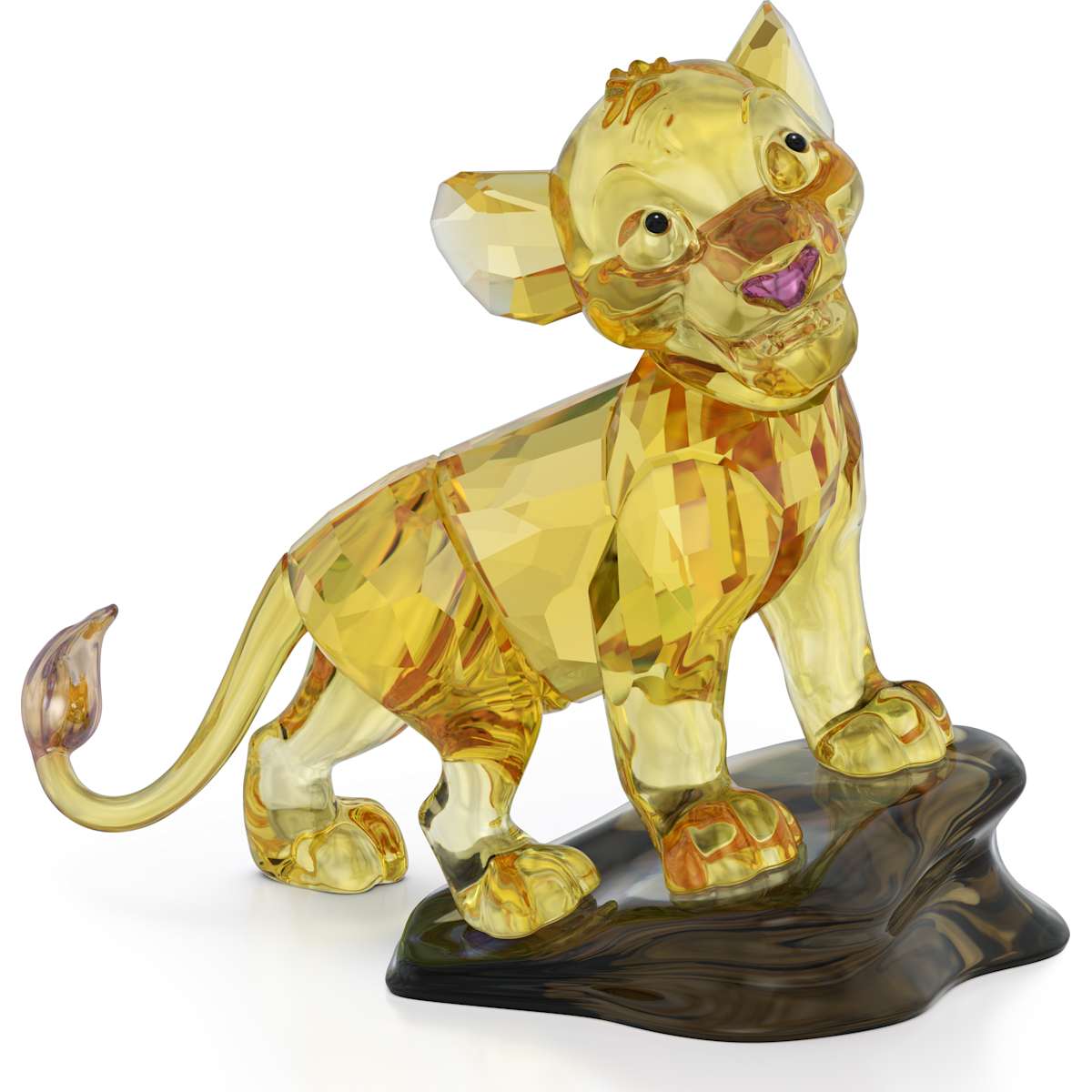 Disney’s The Lion King Simba figurine in yellow crystal.