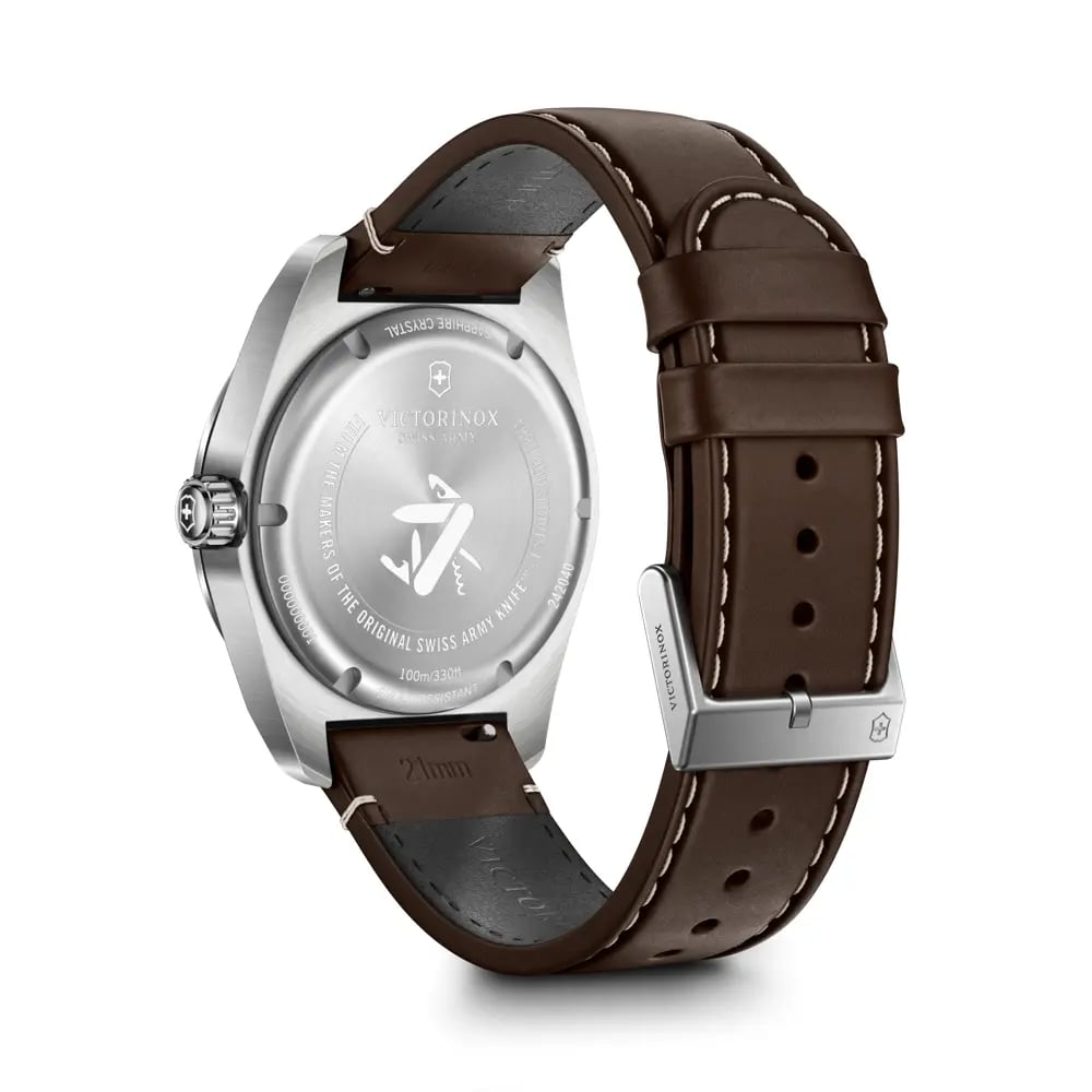 Swiss Army 42, SIR, BLE dial, BRN leather strap 242040