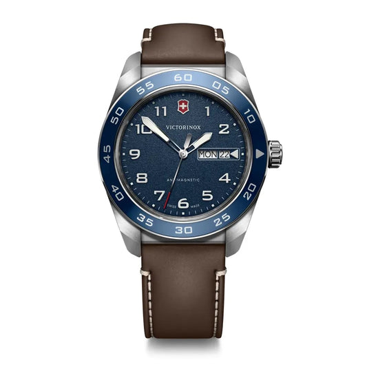 Swiss Army 42, SIR, BLE dial, BRN leather strap 242040