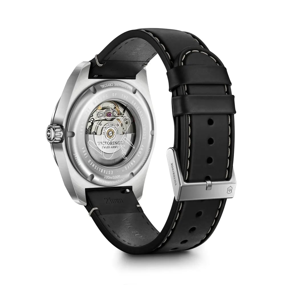 Swiss Army Auto 42, SIR, BLK dial, BLK leather strap 242044