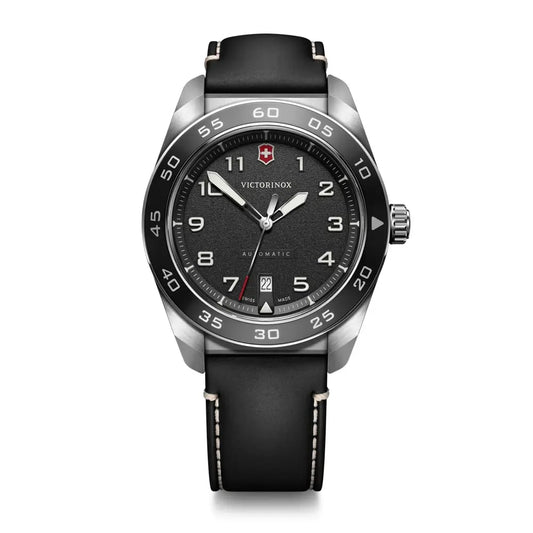 Swiss Army Auto 42, SIR, BLK dial, BLK leather strap 242044