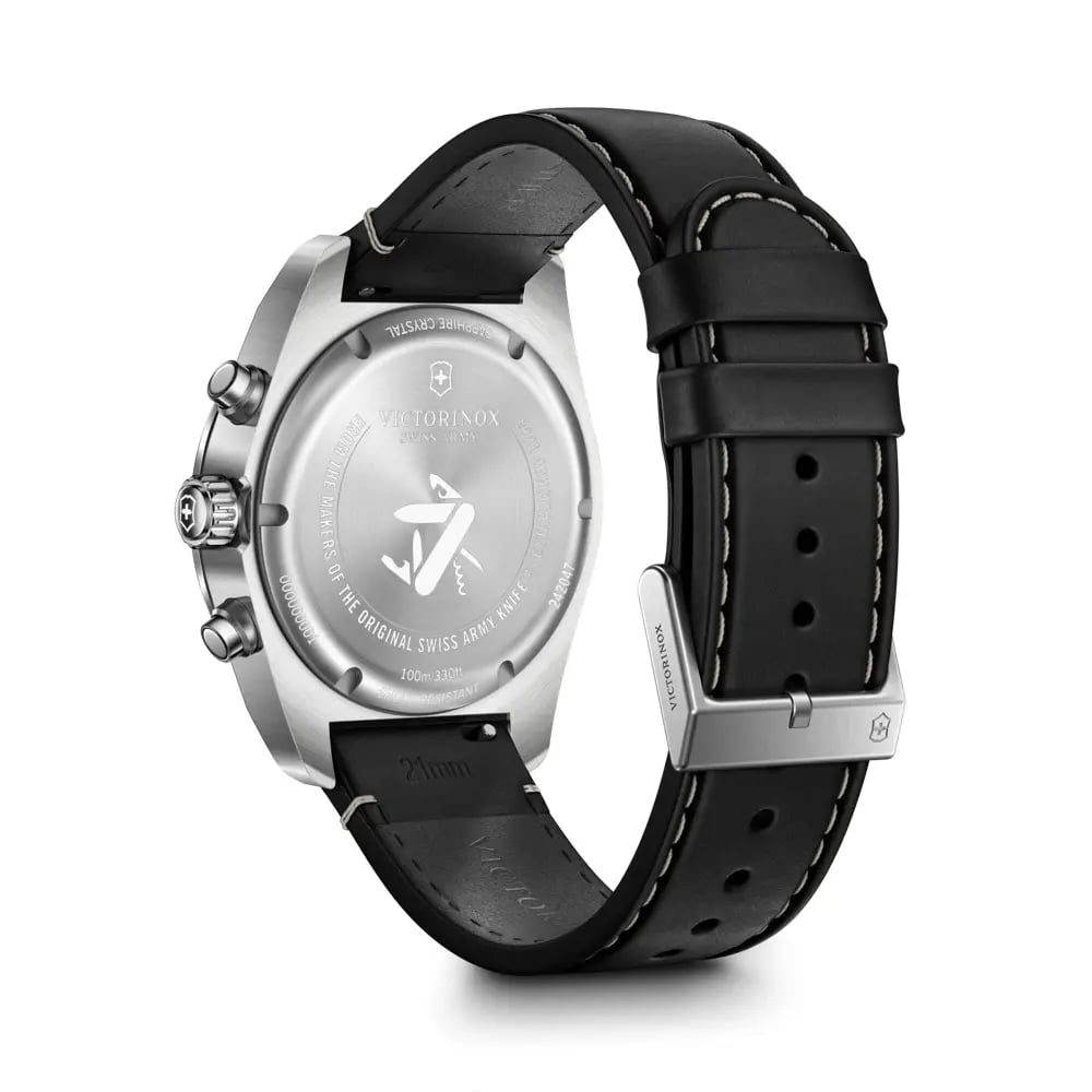 Swiss Army Chrono 42, SIR, BLE dial, BLK leather strap 242047