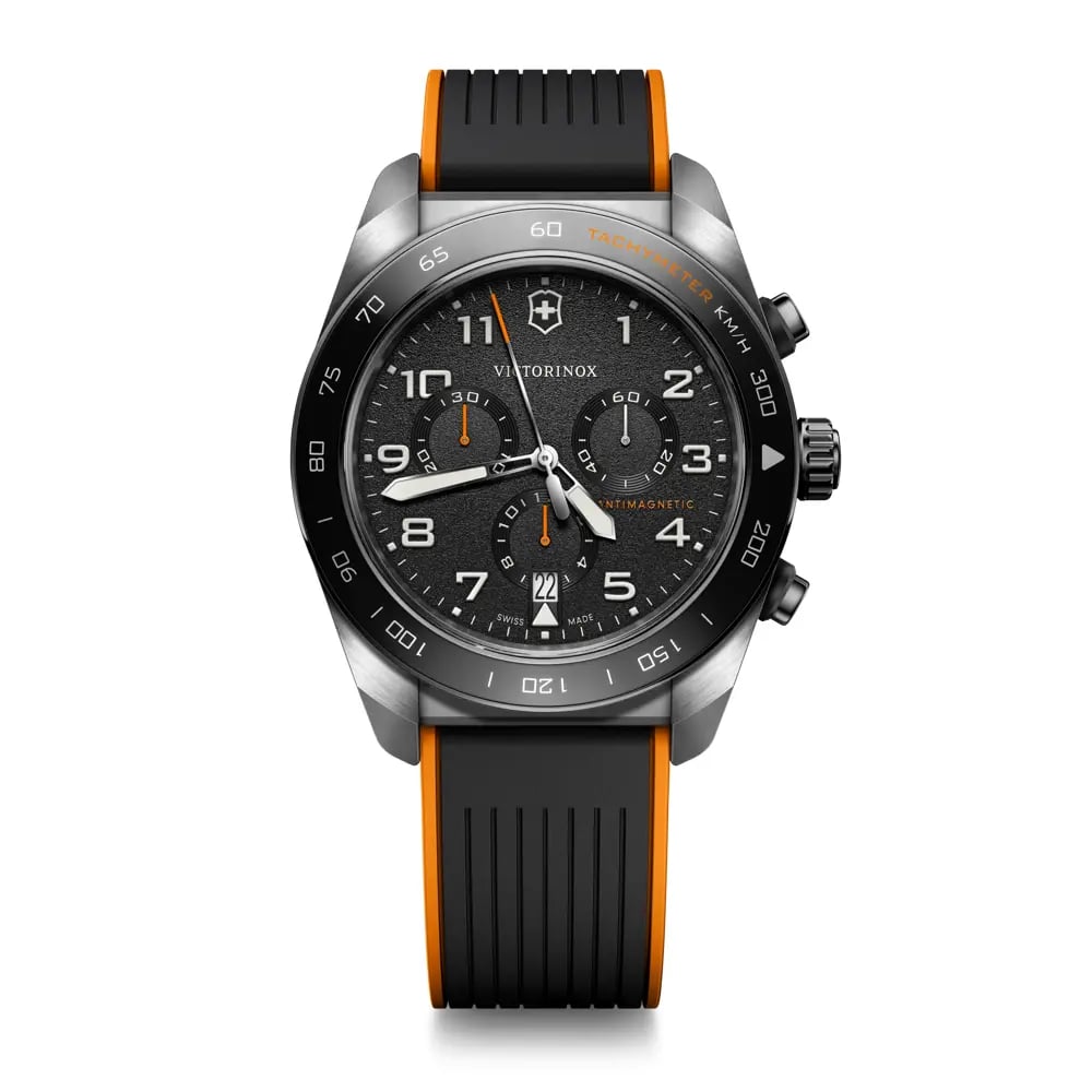 Swiss Army Chrono 42, SIR, BLK dial, BLK rubber strap 242050