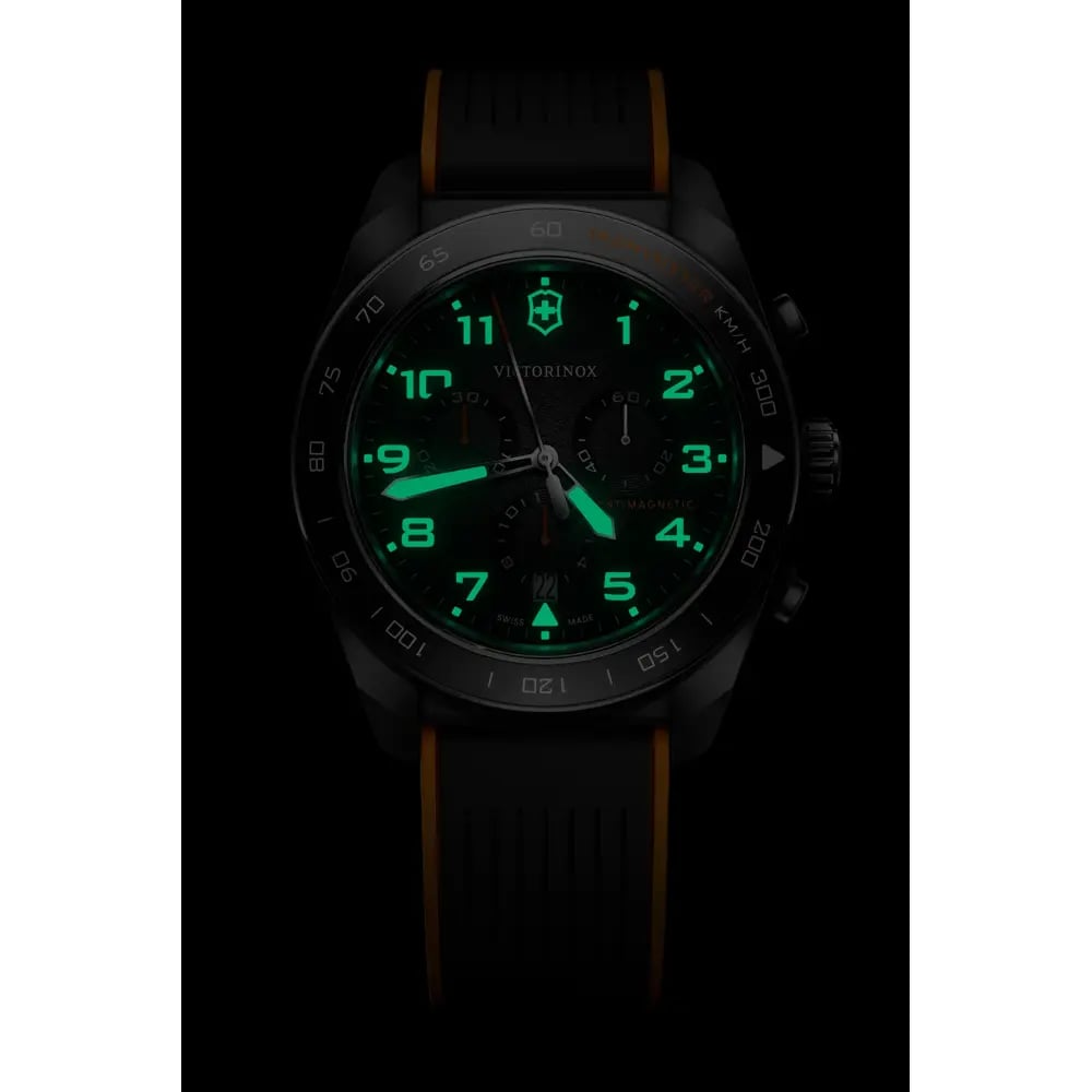 Swiss Army Chrono 42, SIR, BLK dial, BLK rubber strap 242050