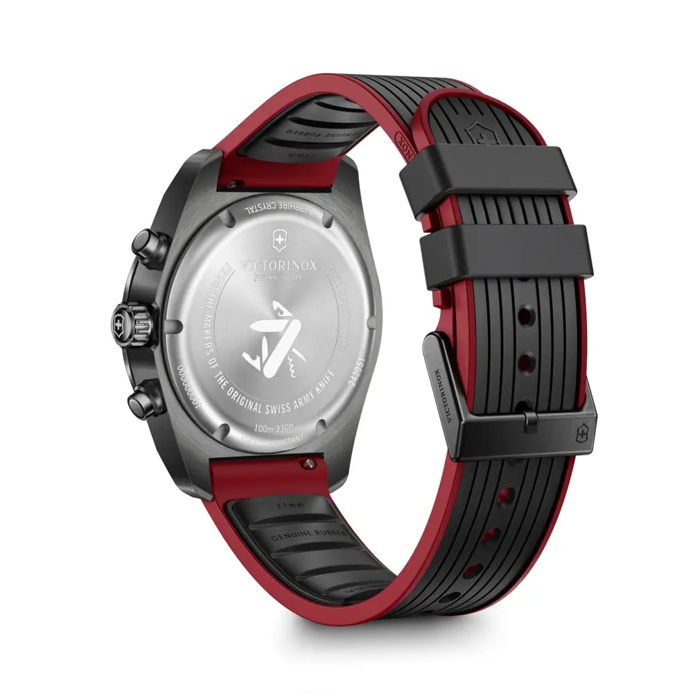 Swiss Army Chrono 42, BLK, BLK dial, BLK rubber strap 242051