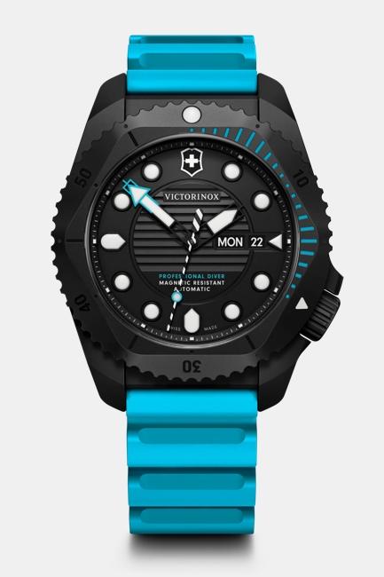 Victorinox Dive Pro Automatic Watch, 43 mm, Blue Rubber Strap – 242071