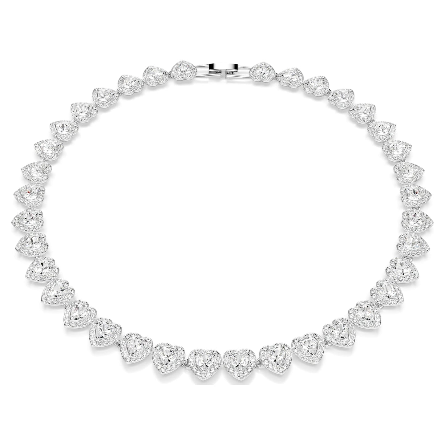 Ariana Grande x Swarovski Tennis necklace Mixed cuts, Heart, White, Rhodium plated 5720857