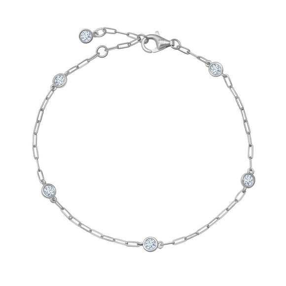Aura Station Bracelet in Platinum