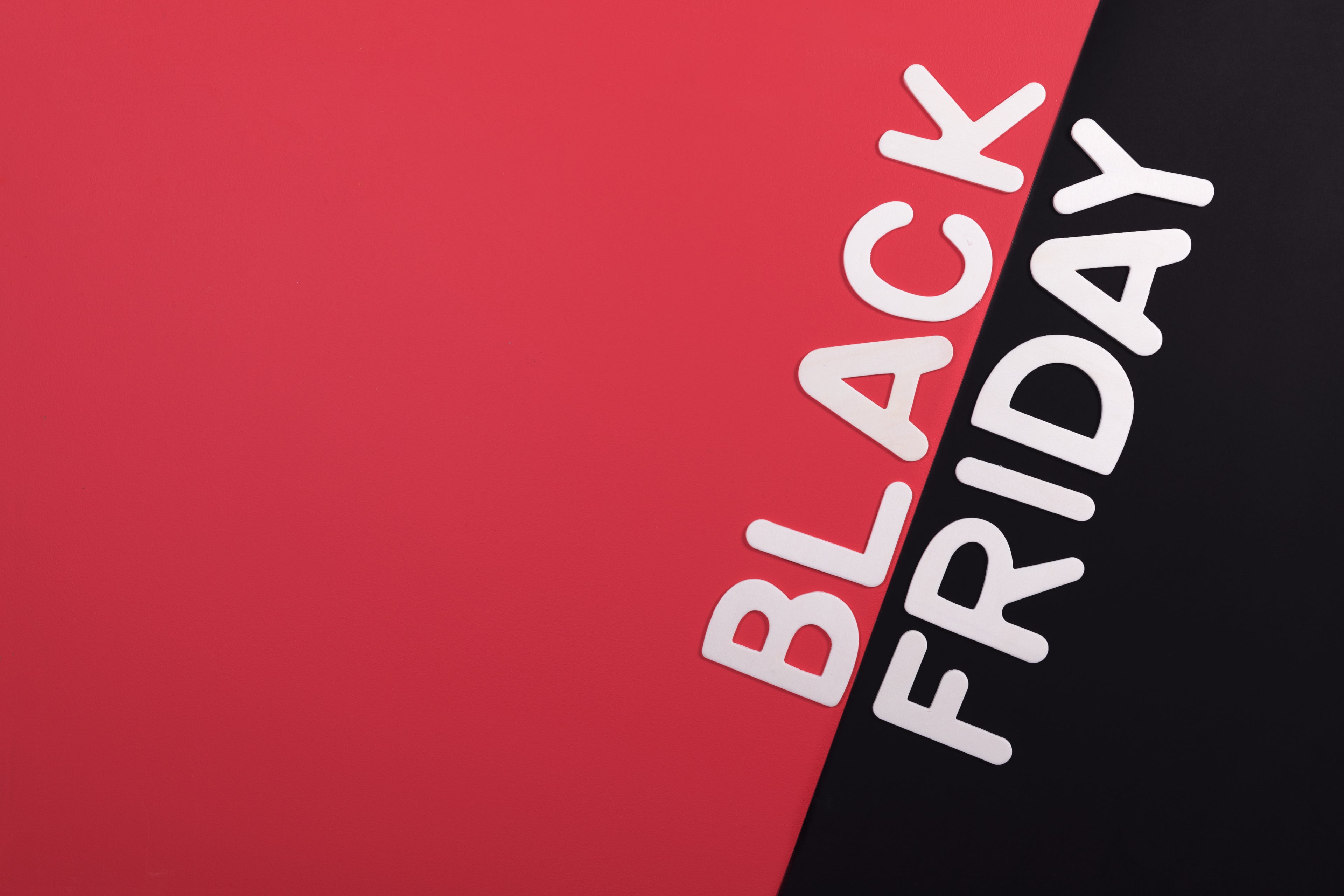 Black Friday Sake red and black color