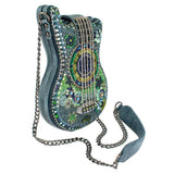 Starlet Beaded Guitar Crossbody Handbag